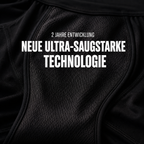 Schwarze Herren-Boxershorts mit weichem Bund und saugstarkem Kern